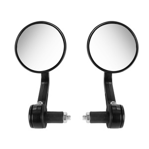 Rétroviseur de moto et vélo électrique pliable pour guidon, avec <span class=keywords><strong>embout</strong></span> de guidon et réflecteur rotatif bleu, pour le trajet quotidien - Product Image 4