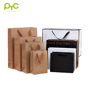 Chic sacs cadeaux en papier Kraft uni, sacs à poignée torsadée, emballage pour vêtements, vente en gros, 1000 pièces - Product Image 6