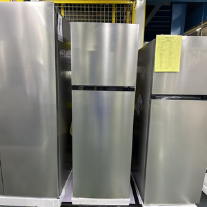 Réfrigérateur double porte en acier inoxydable 325L avec congélateur supérieur, sans givre, pour la maison - Product Image 3