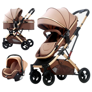 Coches Para Bebés. Cochecito Ligero 4 en 1, Carriola de Bebé Plegable de Viaje, Coche de Bebé 3 en 1 con Asiento de Auto - Product Image 1