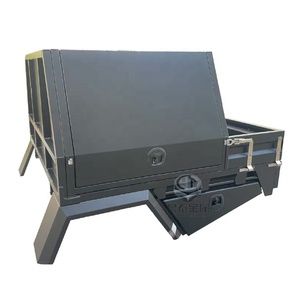 Plataforma y Toldo de Aluminio para Camioneta Extra Cab con Guardabarros y Caja de Herramientas, Diseño <span class=keywords><strong>Popular</strong></span> - Product Image 1