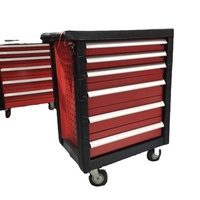 Armoire à outils de garage en acier laminé à froid de 196 pièces avec 6 tiroirs, verrouillage central, support OEM/OBM, garantie de 3 ans, revêtement en poudre