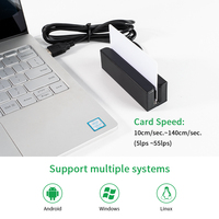 Lector de Tarjetas Magnéticas con Interfaz USB MSR100, Ancho de Pista de 1.5 mm, Lector de Tarjetas Externas XD, Venta Caliente, 15 Años de Experiencia de Fábrica