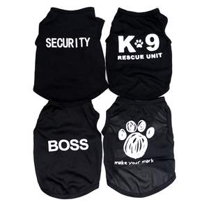 Roupas para Animais de Estimação <span class=keywords><strong>2025</strong></span>, Venda Quente, Roupas de Cão com Logo Personalizado, Moda em Algodão, Roupas de Designer para Cães - Product Image 1