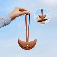 Porte-clés en cuir mini dumpling, nouveau style d'été, tendance, porte-cartes compact et léger, vente chaude