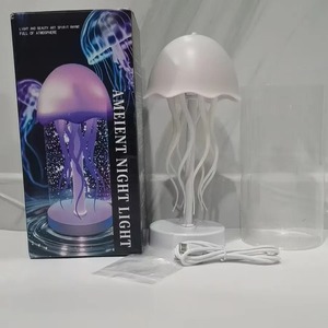 Full color gradient <b>sound</b> controlled jellyfish lamp creative atmosphere lamp small night lamp floating <b>dynamic</b> hanging light - Product Image 6
