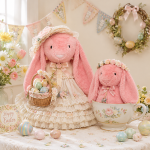 Coniglio di <span class=keywords><strong>Peluche</strong></span> Morbido e Carino con Orecchie Lunghe, Giocattolo Gigante di <span class=keywords><strong>Peluche</strong></span>, Coniglio di <span class=keywords><strong>Peluche</strong></span> con Orecchie Lunghe, Disponibile in 25 cm, 40 cm, 56 cm - Product Image 3