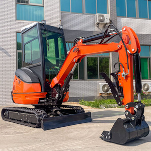 <span class=keywords><strong>Mini</strong></span>-excavatrice compacte à commande hydraulique, directement de l'usine, avec chenilles en caoutchouc pour travaux d'ingénierie et utilisation forestière - Product Image 1