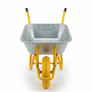 <span class=keywords><strong>Brouette</strong></span> robuste en métal WB6404H avec plateau, capacité 150 kg, roue en mousse PU durable, pour la construction et le jardinage en Afrique - Product Image 5