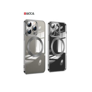 Coque de téléphone de placage magnétique de charge sans fil colorée transparente pour iPhone 15 14 Pro Max pour Samsung 24 23 pour <span class=keywords><strong>Google</strong></span> <span class=keywords><strong>7</strong></span> 8 pro - Product Image 1