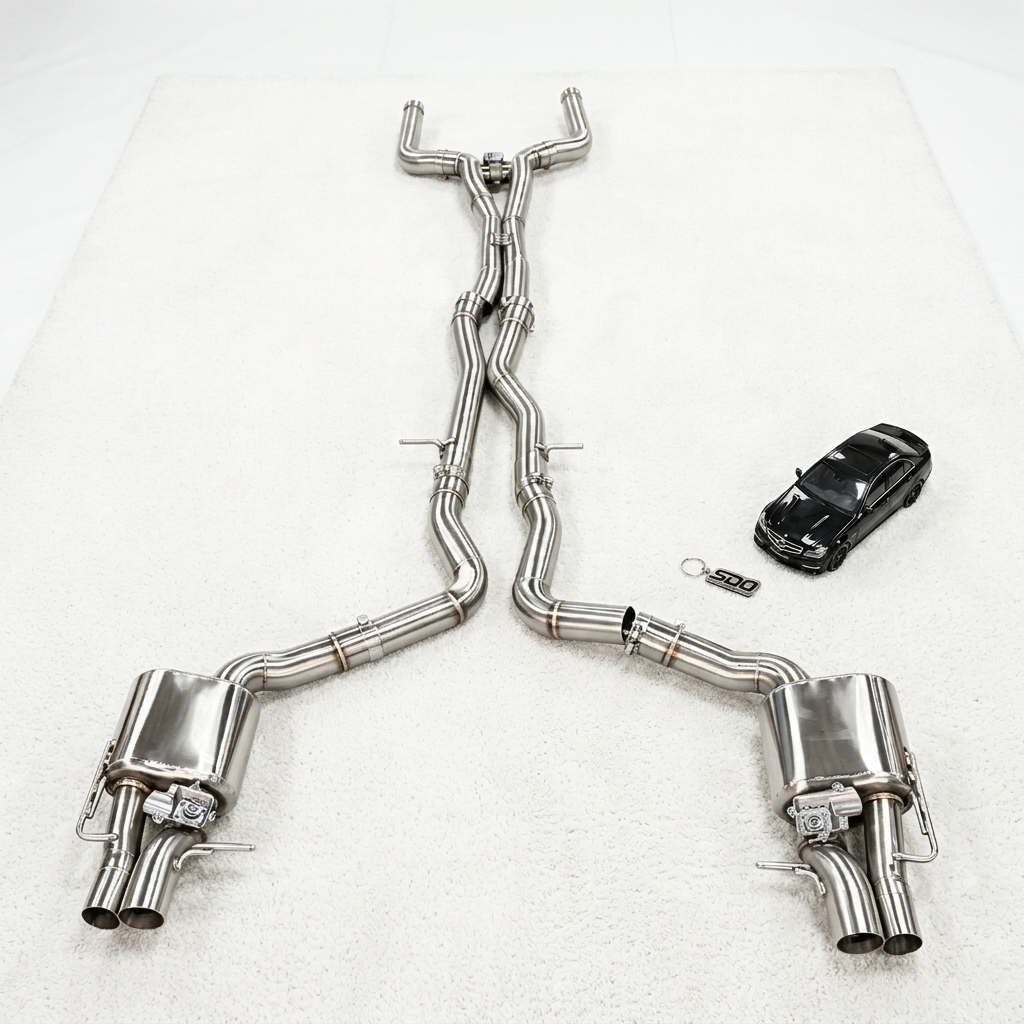 VantaFlow Racing Performance Catback Exhaust Pipes for Mercedes-Benz AMG E63 E63S W213 4.0T V8 2017-2023 T304 Muffler with OEM Valve