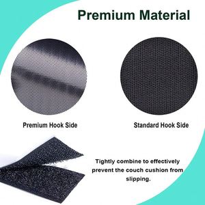Bande auto-adhésive en nylon de 20 mm, résistante à la chaleur, à usage intensif, avec fermeture auto-agrippante, réutilisable pour tapis, chaussures, sacs pour bébés - Product Image 2