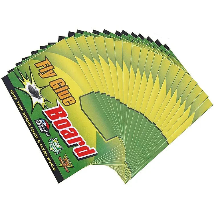 Fliegenfalle Indoor Outdoor Flying Insect Kleber Trap Board Ungiftiger klebriger Fliegenfänger für die Küche