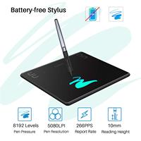 Tablet Gambar Digital HS64 dengan Stylus untuk Laptop
