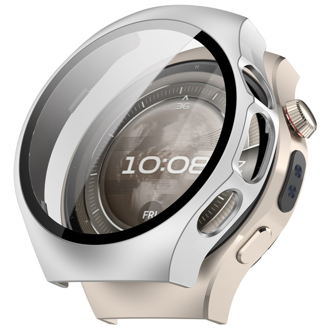 PC Shell Film Integrated for Huawei Watch 5 42 46mm Screen Protector Bumper Case Cover Anti-scratch Accessories
