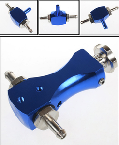 Contrôleur de surpression de Turbine automatique 1-30PSI outil de pression de suralimentation réglable voiture pièce modifiée aluminium manuel universel Double vanne - Product Image 3