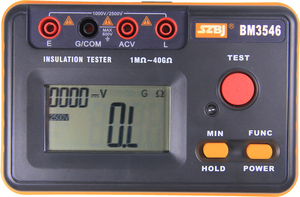 Testeur de résistance d'isolement numérique à gamme automatique BM3546 1000V 2500V 40G Ohm, Mégohmmètre - Product Image 2