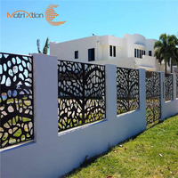 Valla Decorativa de Aluminio Privada, Valla de Jardín de Aluminio Negro