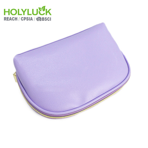 Bolsa de Maquillaje de Piel Sintética con Forma de Concha de Almeja, Organizador de Viaje Grande Personalizado, Bolsa Cosmética con Cierre, Bolsa de Belleza Personal - Product Image 3
