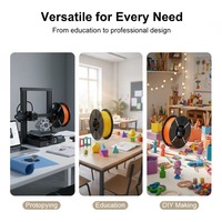 Filament d'imprimante 3D PETG haute transparence 1,75 mm 1 kg, résistant aux chocs, faible odeur, extrusion stable pour modèles FDM DIY