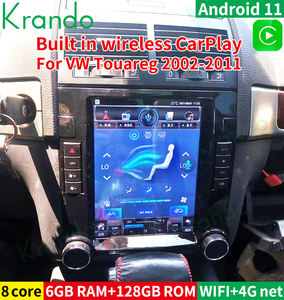 Autoradio GPS Krando Android 12.0 6G 128G con Schermo Verticale Tesla da 12,1" per VW <span class=keywords><strong>Volkswagen</strong></span> Touareg 2002-2011 Unità Principale <span class=keywords><strong>Carplay</strong></span> - Product Image 3