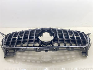 <span class=keywords><strong>Cadre</strong></span> de calandre en ABS argenté noir AMG GT GTS C190 pour Mercedes-Benz AMG GT GTS C190 2014-2017, best-seller - Product Image 3