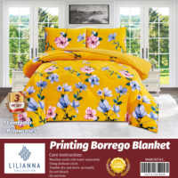 Juego de Manta Sherpa Borrego King Size de 3 Piezas, Cálida y Afelpada para Invierno, para el Mercado de EE. UU. y Canadá