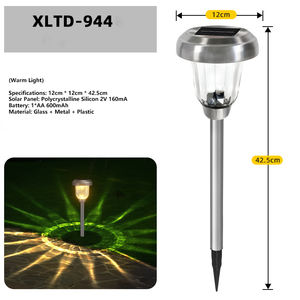 Lumières de voie solaires à LED pour l'extérieur Lampe décorative en verre Lampe à pic pour pelouse Lumière <span class=keywords><strong>solaire</strong></span> imperméable pour décoration de jardin - Product Image 2
