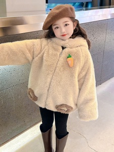 Cappotto per bambina con imbottitura aggiuntiva e ispessimento. Cappotto Imbottito Caldo per Gatti con Protezione dall'Acqua. Cappotto invernale in pelliccia sintetica per bambini. - Product Image 3