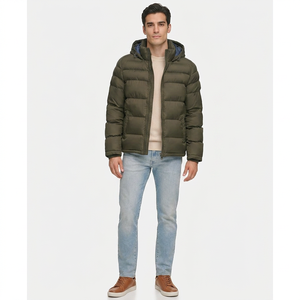 Blouson d'hiver pour homme FINER THREADS, col montant, séchage rapide, respirant, tissu polyester/coton, impression personnalisable, haute qualité - Product Image 1