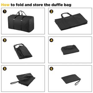 Bolsa de Viaje de Poliéster Ligera y Personalizable, Diseño Fácil de Plegar, Construcción Duradera, Cierre de Cremallera, Portátil para Todos los Viajes - Product Image 4