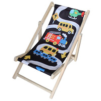 Chaise longue pliante en bois massif pour enfants, chaise inclinable de plage d'extérieur, siège de loisirs portable pour jardin, balcon, camping