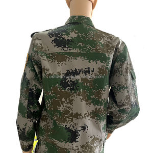 Ensemble de tenue tactique de camouflage BDU à manches longues, veste de camouflage avec pantalon en tissu Ripstop - Product Image 3