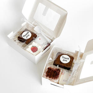 Regalo Mini Packaging Bento Parcel Desgin <span class=keywords><strong>Crazy</strong></span> 10x14 Caja de pastel personalizada 8x8 con rejillas - Product Image 3