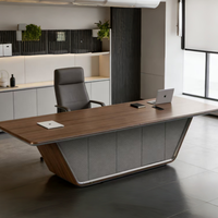 Bureau de direction en forme de L moderne de luxe haut de gamme personnalisé Durable en bois massif Couleurs personnalisées Multifonctionnel Modulaire Bureau