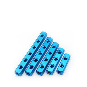 Base Distribuidora de Aire de Escape de Aluminio de 20*20, Piezas de Ventilación de Múltiples Tubos con 1-15 Posiciones y Acceso de 2 Puntos - Product Image 1