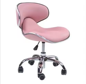 Taburete de Salón de Belleza Ajustable y Giratorio, Silla de Peluquería con Ruedas - Product Image 1