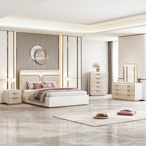 Set di Mobili per Camera <span class=keywords><strong>da</strong></span> <span class=keywords><strong>Letto</strong></span> <span class=keywords><strong>Contemporaneo</strong></span>, <span class=keywords><strong>Letto</strong></span> King Size, Arredamento Completo per Camera d'Albergo, Set di Mobili Moderni di Lusso - Product Image 2