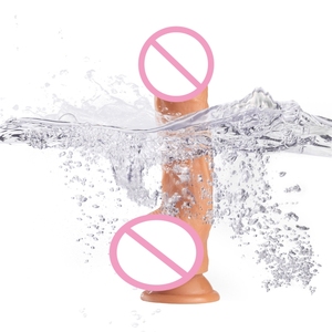 9 дюймов Медицинский ПВХ реалистичный мягкий фаллоимитатор с присоской большой член для женщин кибер кожа присоска пенис - Product Image 4