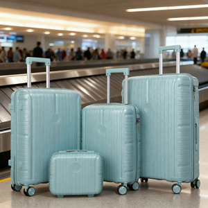 Set di Valigie Unisex in PP con Serratura <span class=keywords><strong>TSA</strong></span>, Impermeabili, Antifurto, con Ruote Silenziose Omnidirezionali, Design Moderno Classico, Fodera in Poliestere - Product Image 4