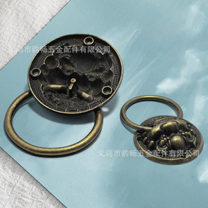 Tirador de Estilo Chino Yunchang con Cabeza de Bestia, 40mm 60mm, de Aleación de Zinc, para Cajones y Puertas, Decoración Retro para el Hogar - Product Image 2