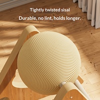 Balle à griffer pour chat, résistante aux morsures, durable, écologique, interactive, anti-ennui, pour arbre à chat et griffoir