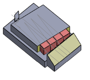 LWDM4 Demux Z-Block con Prisma de E/S, subensamblaje óptico pasivo del transceptor, bloque ROSA de paso 0,75 - Product Image 4