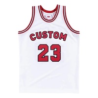 Rompi Basket Vintage Bordir Bahan Mesh Bernapas Cepat Kering Grosir Jersey Basket Polos Desain Kustom Kaos Pendek