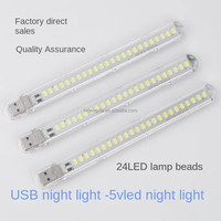 Lampe pour ordinateur portable USB avec fonction veilleuse style clé USB et 3/8/16/24 LED