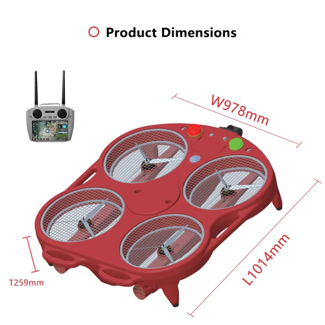 Multi-Functional RC Lifebuoy Drone - for Cargo & Water Rescue with Camera