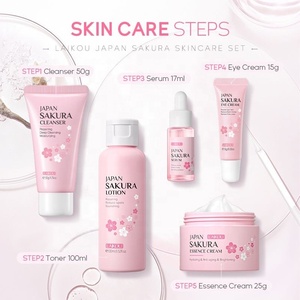 LAIKOU Set de 5 Piezas <span class=keywords><strong>para</strong></span> el Cuidado de <span class=keywords><strong>la</strong></span> <span class=keywords><strong>Piel</strong></span> con Sakura de Japón, Rejuvenecedor, Hidratante, Reduce Líneas de Expresión y Aclara el Tono de <span class=keywords><strong>la</strong></span> <span class=keywords><strong>Piel</strong></span> - Product Image 2