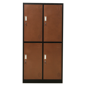 خزانة ملابس معدنية فردية بأربعة أبواب للمنزل والمدرسة والصالة الرياضية والمكتب - Product Image 1