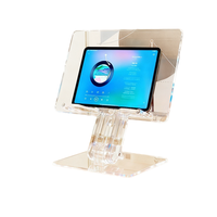 Support de Lecture en Acrylique pour Expositions et Événements, Réglable en Hauteur, Design Extensible, Présentoir de Bureau pour Livres