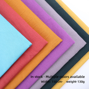 Tela de Algodón Lisa Ligera de 130g - Material de Bordado Europeo con Colores Ricos, Delgada y Suave para Bordar - Product Image 2